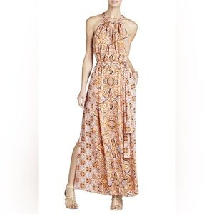 BCBGMAXAZRIA Mia Paisley Printed Maxi Dress size Small